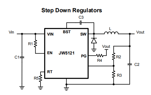 惠州JW5121 60V/2A异步降压转换器