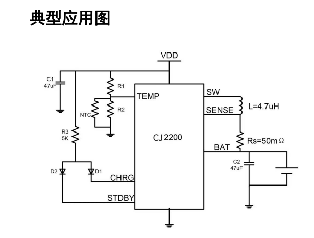 5V/2A的充电芯片有那些？CJ2200惠州同步降压锂电池充电芯片