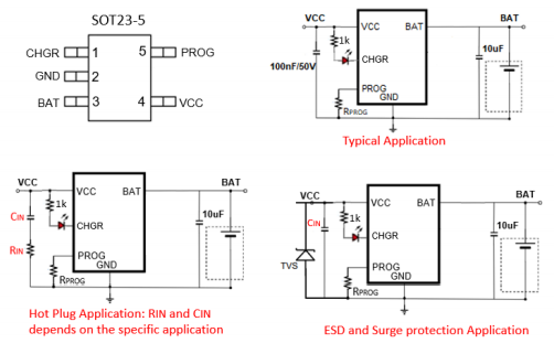 SA4354 36V 集成 OVP 保护 600mA 锂电池线性惠州充电芯片