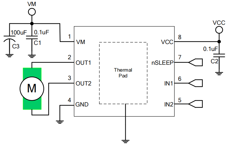 12V惠州直流电机驱动芯片 BDR6122F