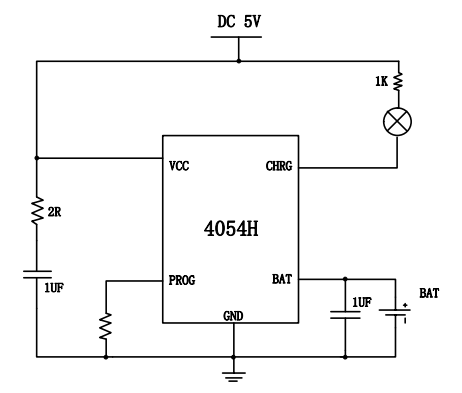 4054H 具有电源 OVP 功能的 500mA 惠州单节锂离子电池线性充电器