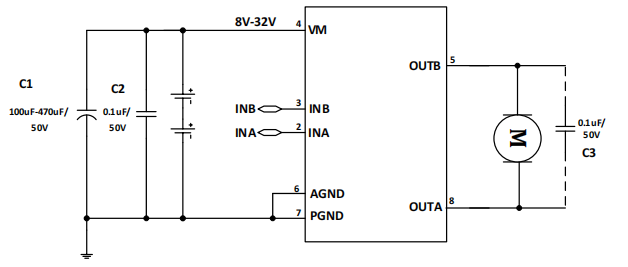 MX500HC惠州直流风扇摇头电机驱动芯片，32V 0.5A持续电流 直流马达驱动电路