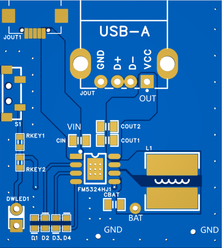 2.0A充电，2.5A放电 锂电池充放电电源管理芯片FM5324HJ1 替代惠州IP5306 SM5308