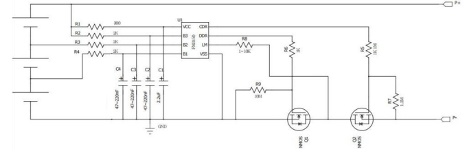 FM3450C 惠州3节串联用锂电池保护IC