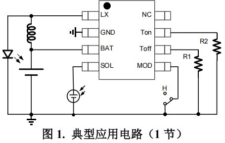 YX861C 是一款支持LED 常亮和闪亮两功能 的惠州太阳能灯串控制芯片