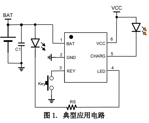 YX8283A带充放电管理的轻触惠州三功能LED驱动芯片